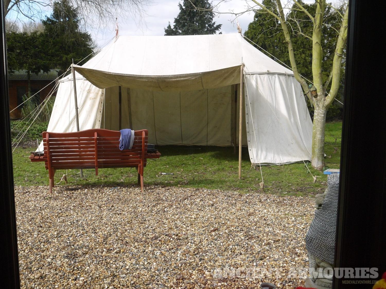 All White (Craig 4) can be any colour trim Blue/Red/Black/White/Tudor  - Burgundian Tents -  Ancient Armouries