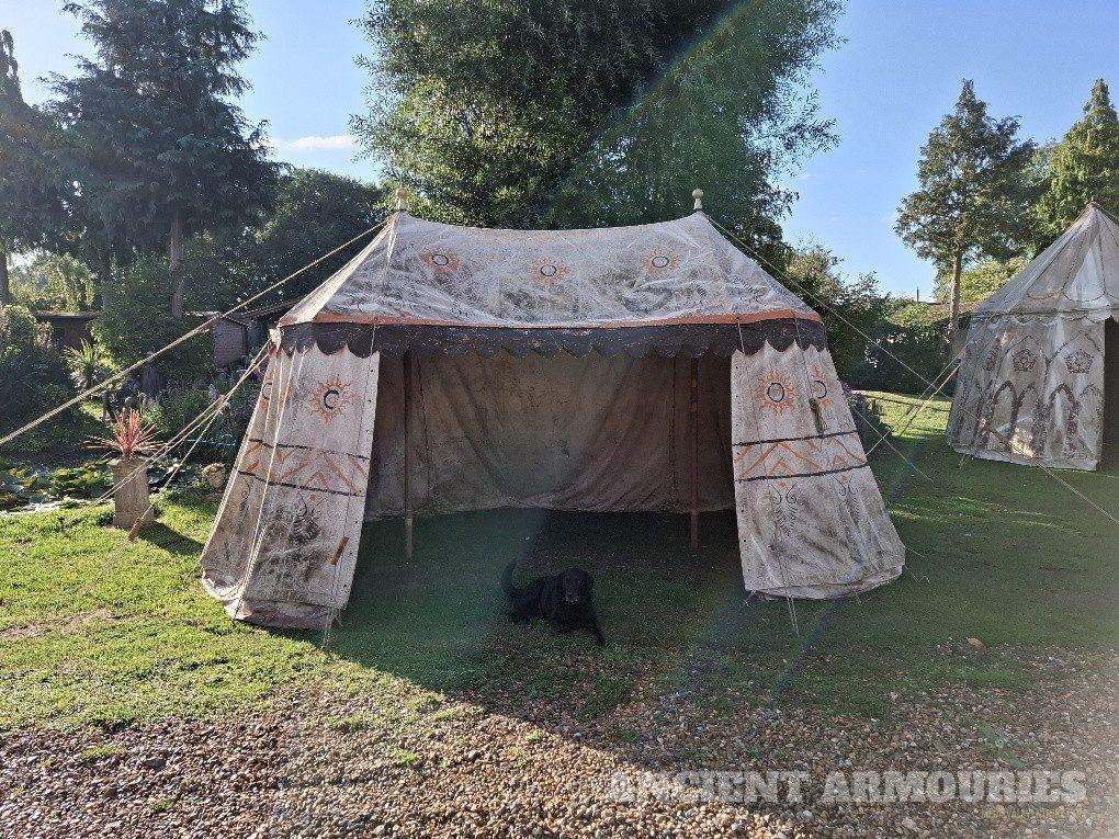 (GH3) Brown White Orange  - Burgundian Tents -  Ancient Armouries