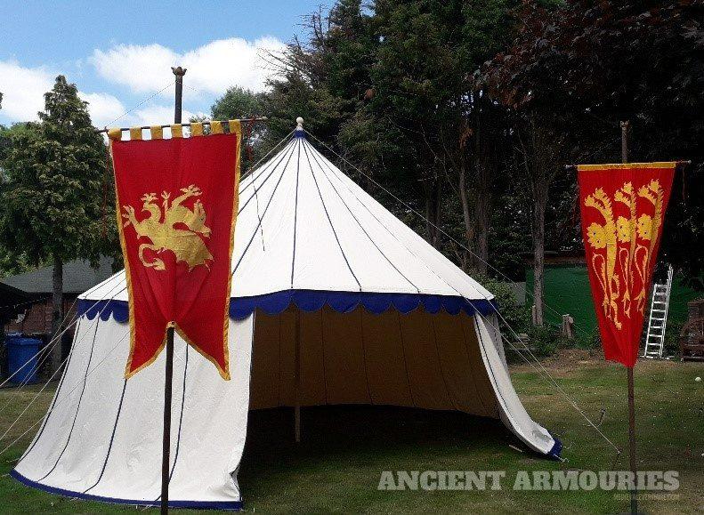 (G1) Grand Pinstripe 22ft  - Grand Pavilion Tents -  Ancient Armouries