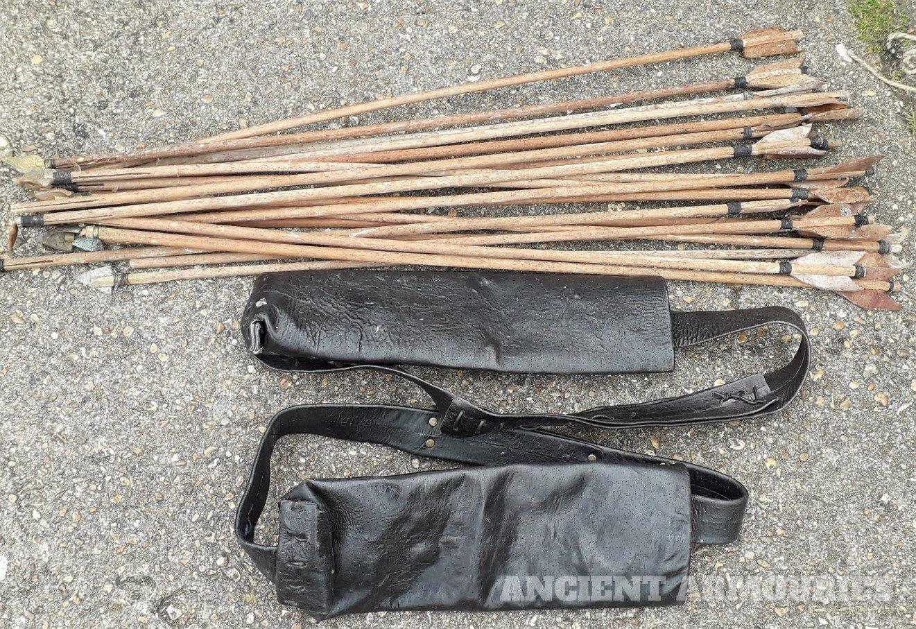 Leather Arrows with Quivers  - Arrows -  Ancient Armouries
