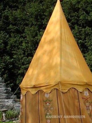(Merlin) Gold Saffron Tent  - Small Pavilion Tents -  Ancient Armouries