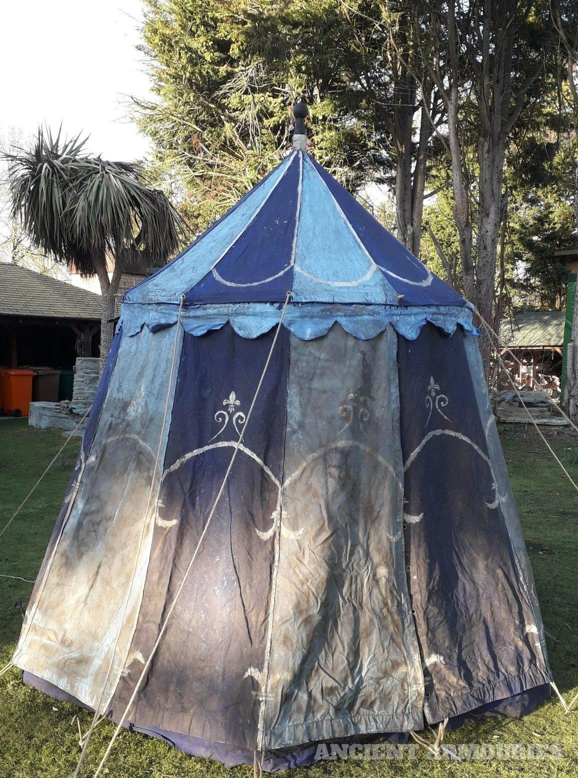 (Charlie 2) Blue Painted  - Small Pavilion Tents -  Ancient Armouries