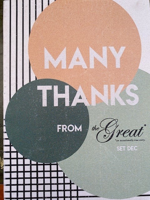Dear Dean and Team Thank you ever so much for all your help and assistance love the The Set Dec team...